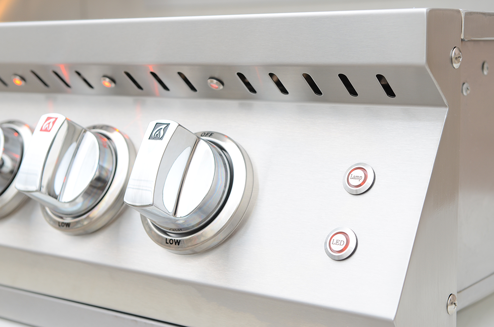 KoKoMo 40” Built-In Gas Grill with 5 Burners and Back Burner