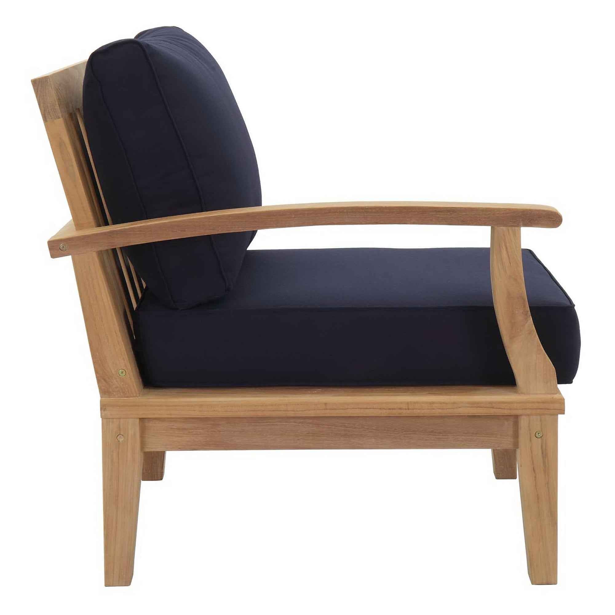 Patio Elegance Outdoor Lounge Set - Marina 9-Piece Teak Collection by Modway