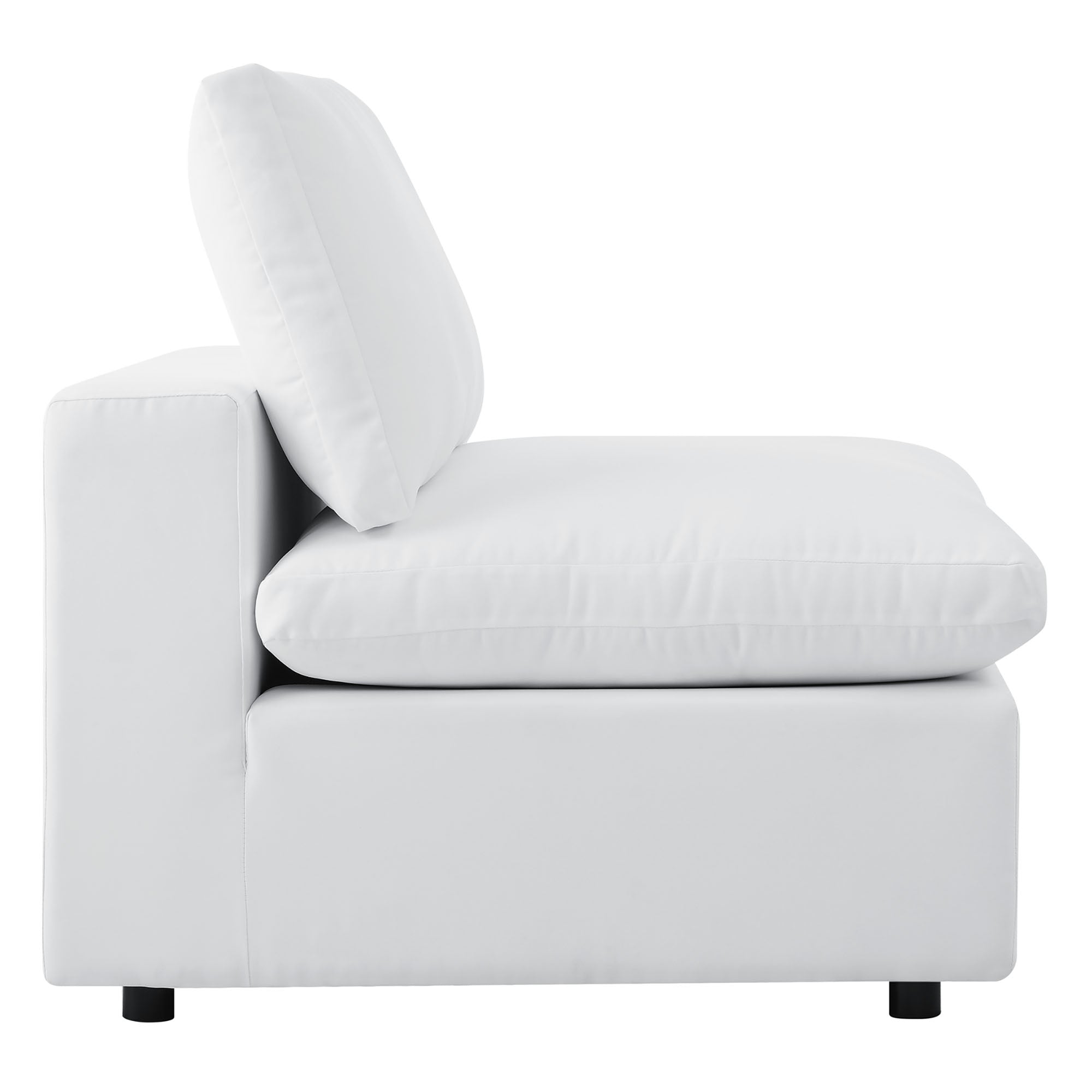 Commix Outdoor Sectional Sofa - 5-Piece Sunbrella White Collection at Patio Elegance
