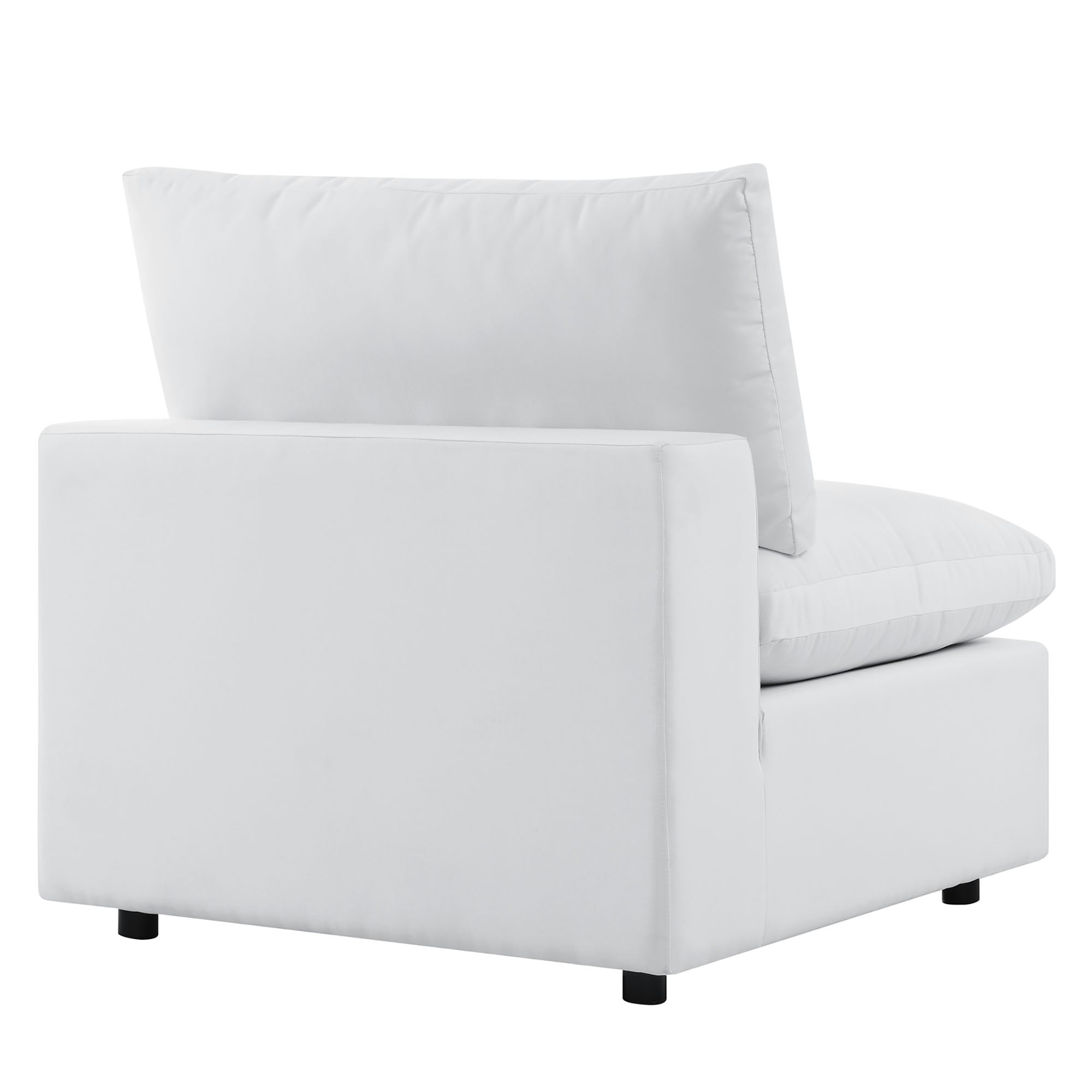 Commix Outdoor Sectional Sofa - 5-Piece Sunbrella White Collection at Patio Elegance