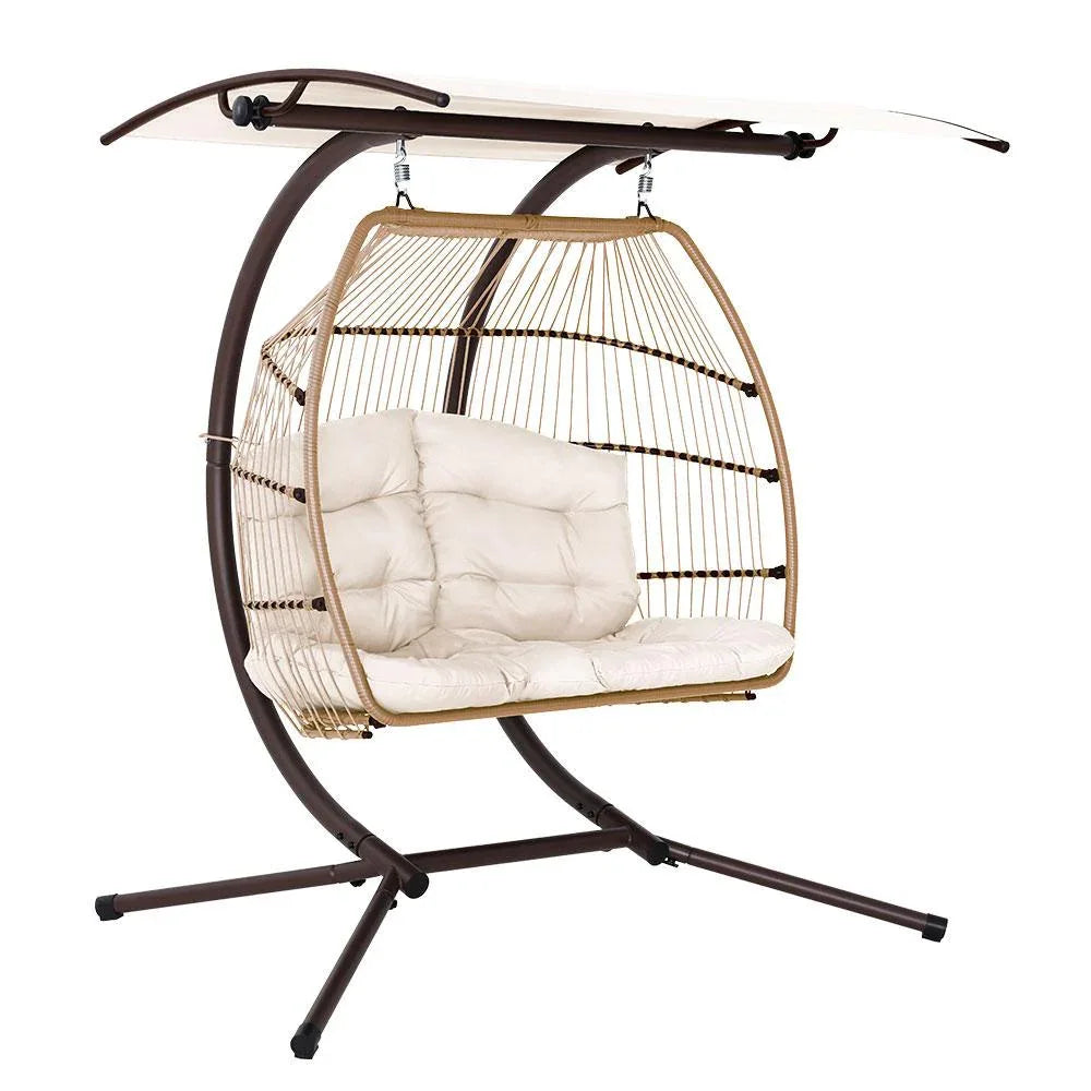 Gardeon Outdoor Furniture Lounge Hanging Swing Chair Egg Hammock Stand