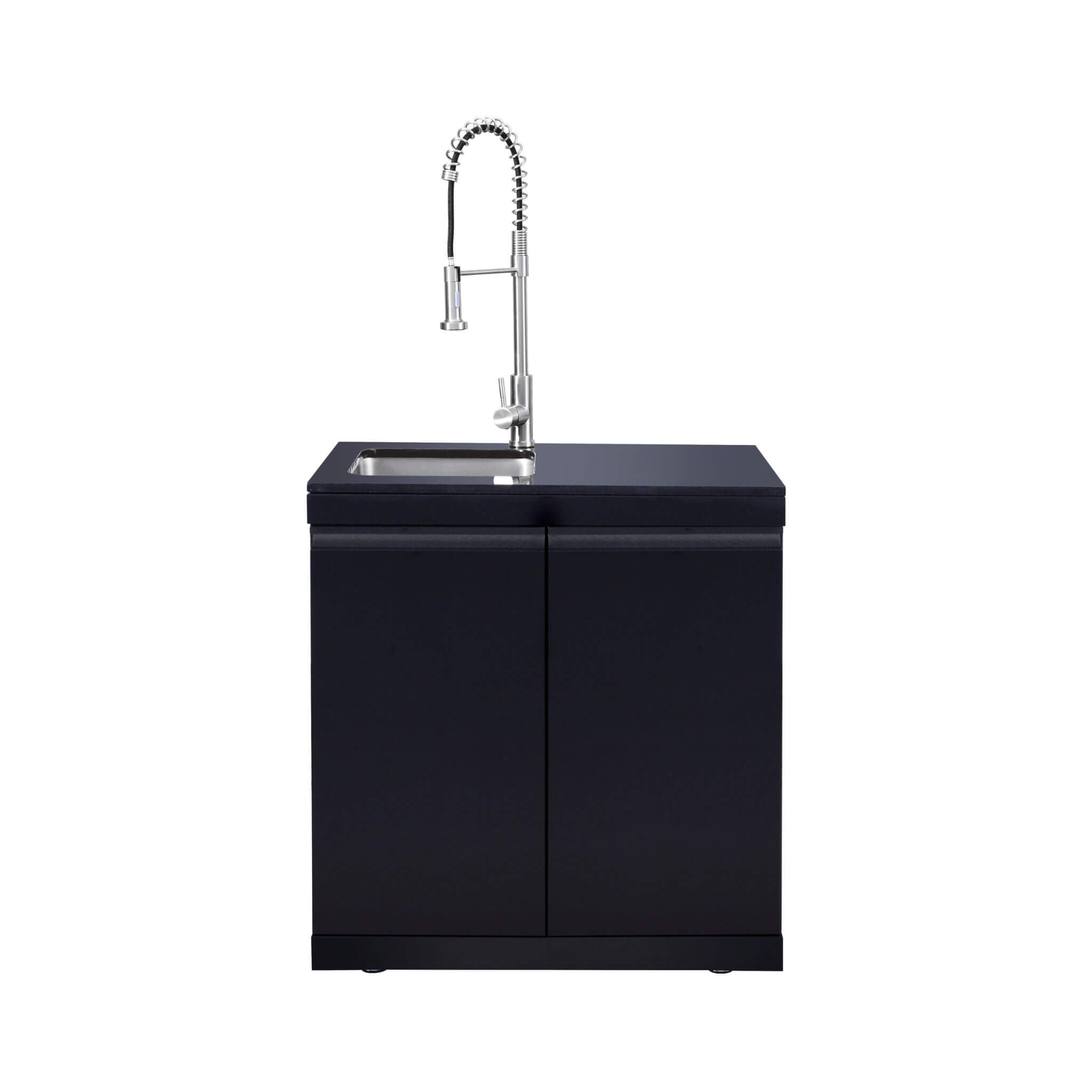 Castelle Flame Summit 6-Burner 85000 BTU BBQ Island With Sink And Fridge (SAK59238)
