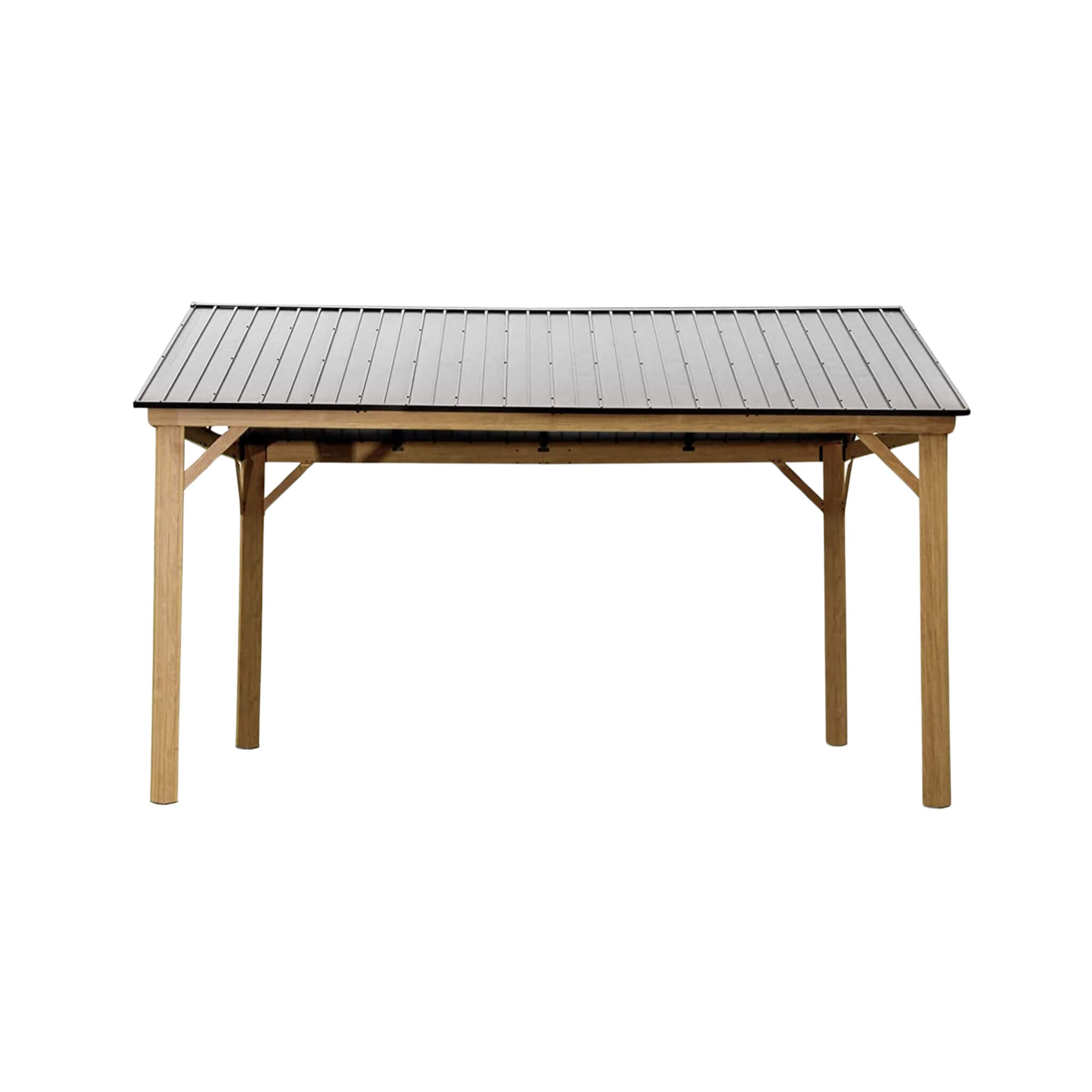 [12X14FT] Alora Hardtop All-Weather Outdoor Gazebo With Galvanized Steel Roof (SAK83261)