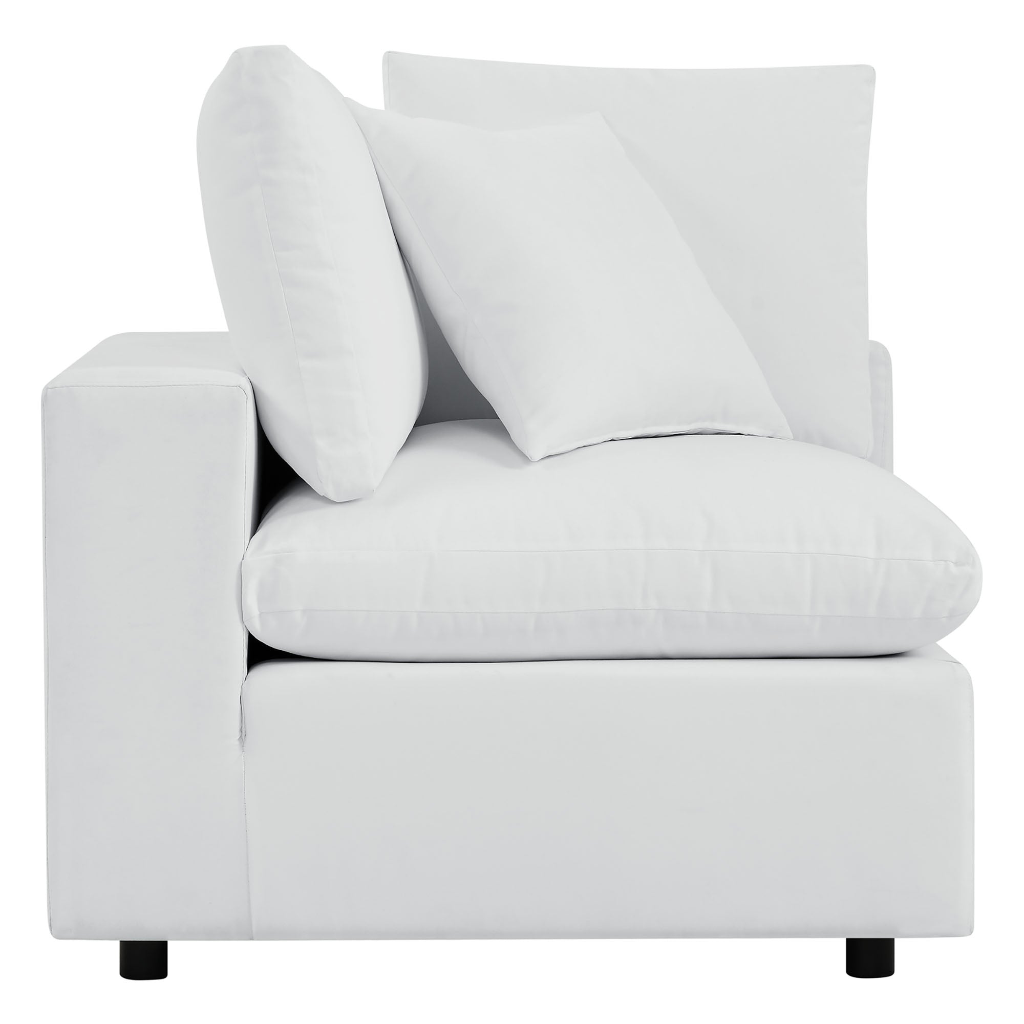 Commix Outdoor Sectional Sofa - 5-Piece Sunbrella White Collection at Patio Elegance