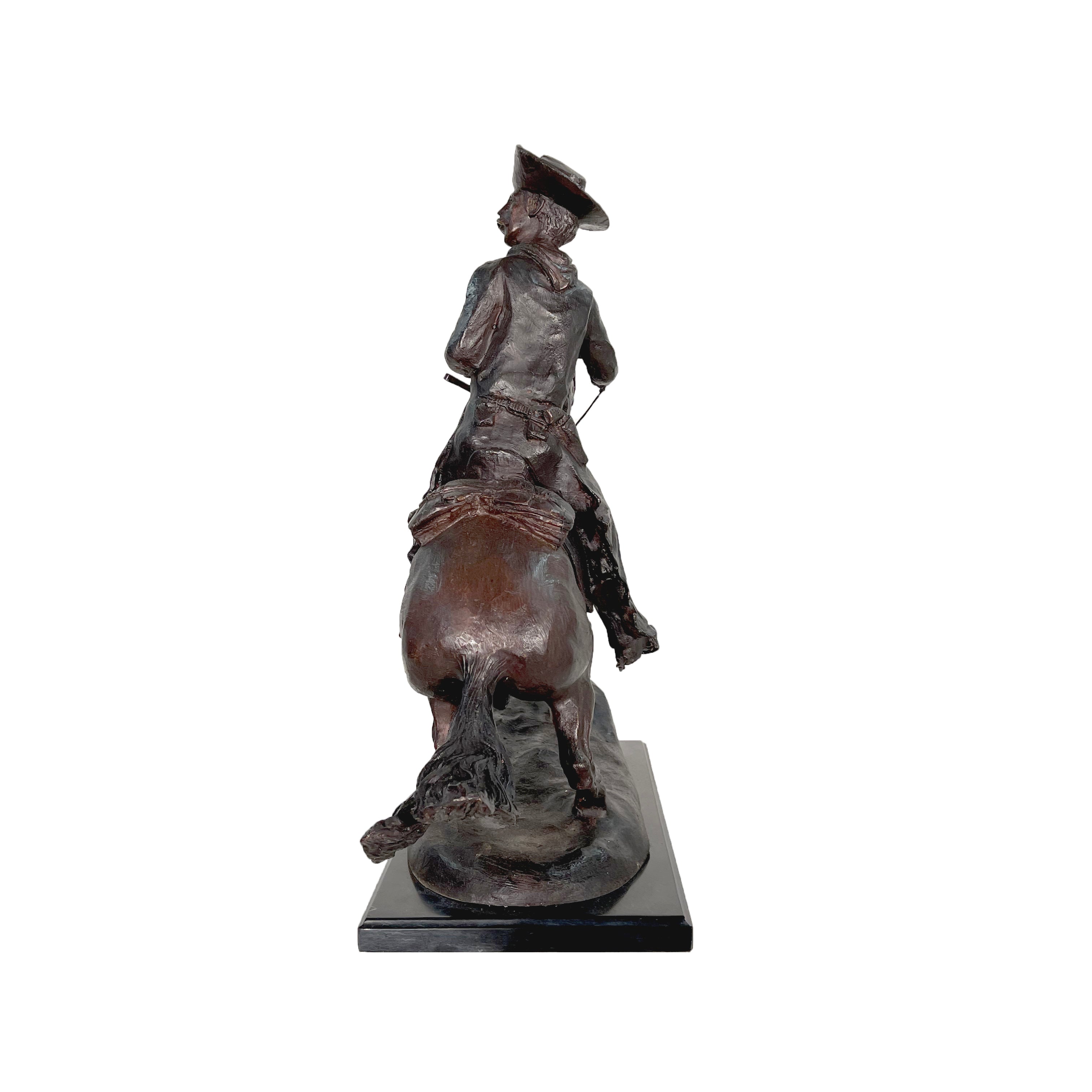 Remington 'Cowboy' Table-Top Bronze Statue