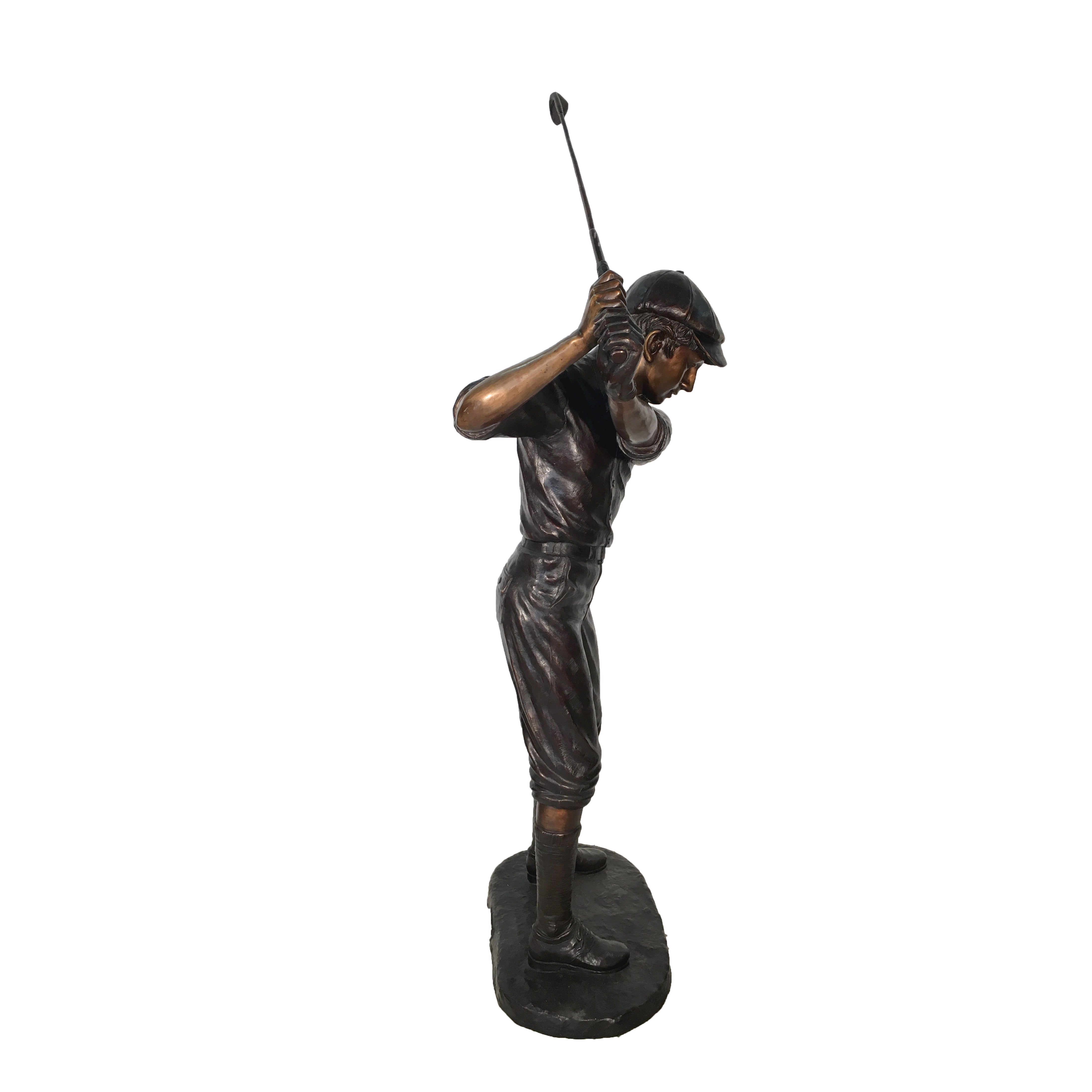 Life-size Male Golfer Bronze Statue