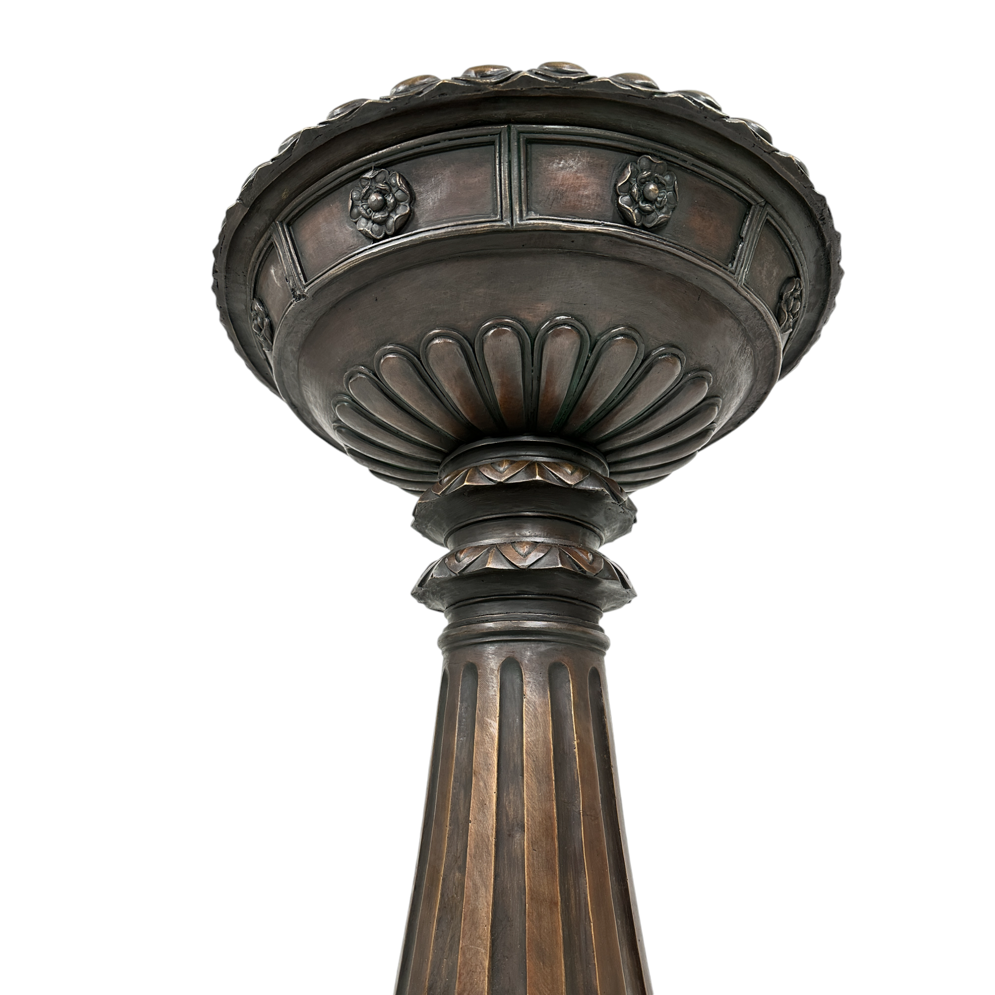 Bronze Birdbath Bowl on Pedestal