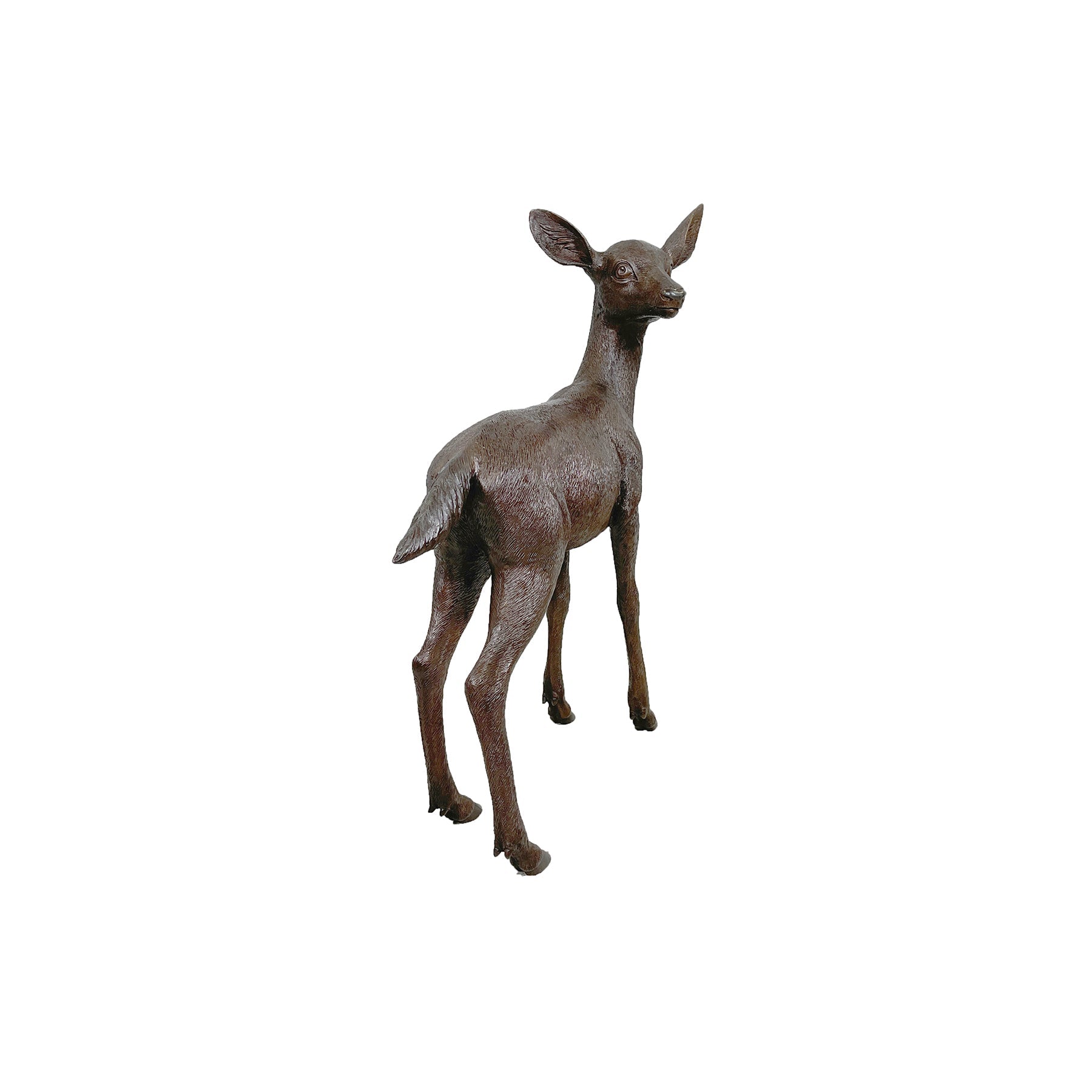 Fawn Bronze Statue - Alice