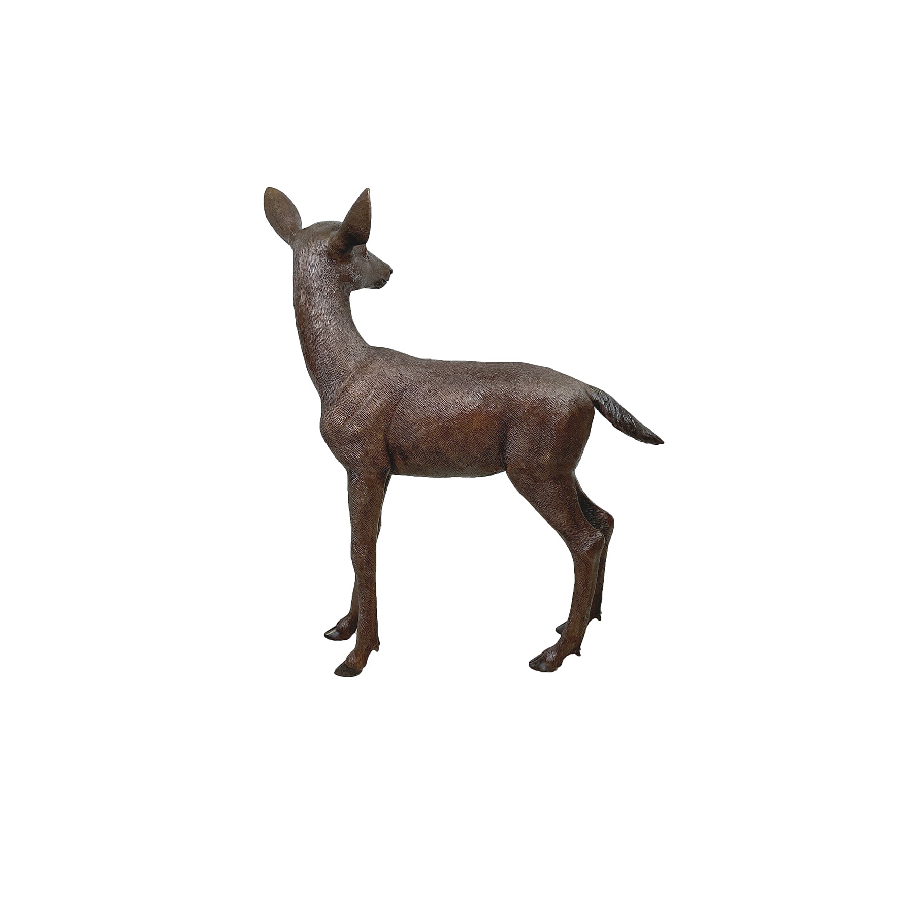Fawn Bronze Statue - Alice